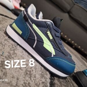 Puma Kids Sneakers - Blue and Lime